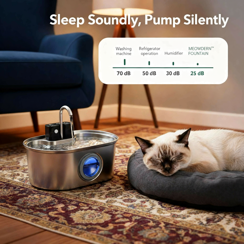 THE MEOWDERN™  - 3.2 L WIRELESS FOUNTAIN