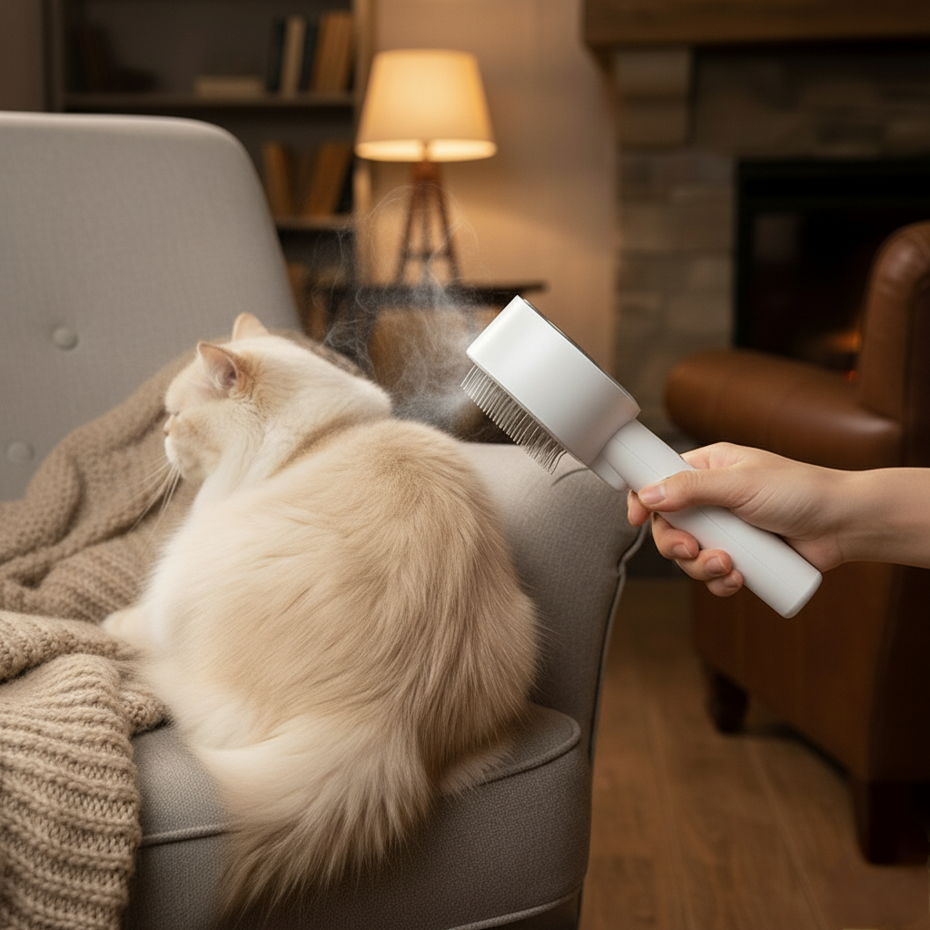 The Upgraded Steamy Pet Brush