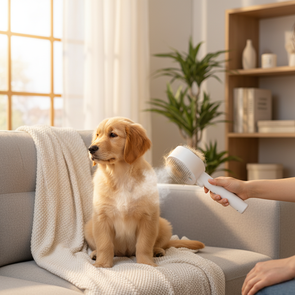 The Upgraded Steamy Pet Brush