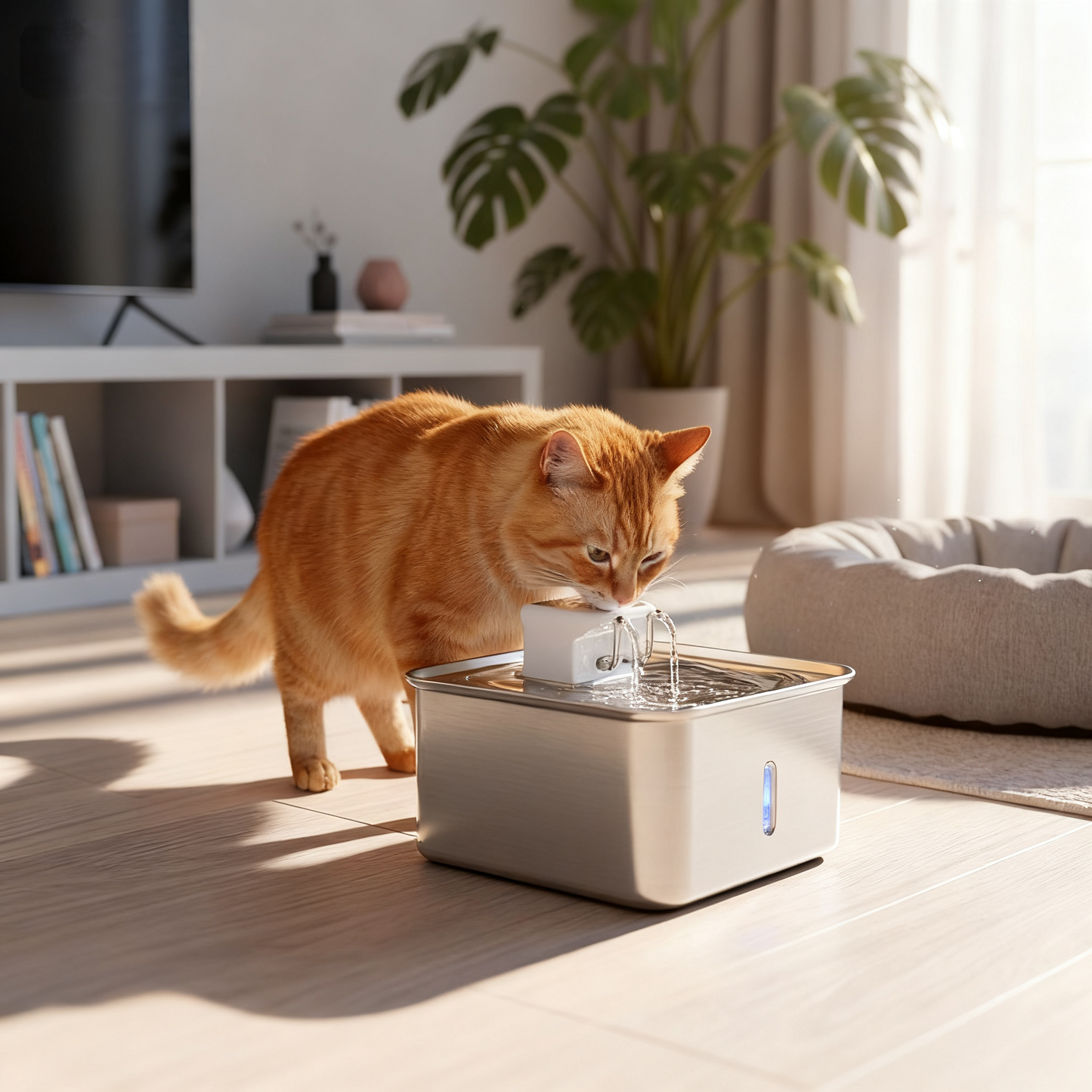 Stainless Steel Cat Water Fountain